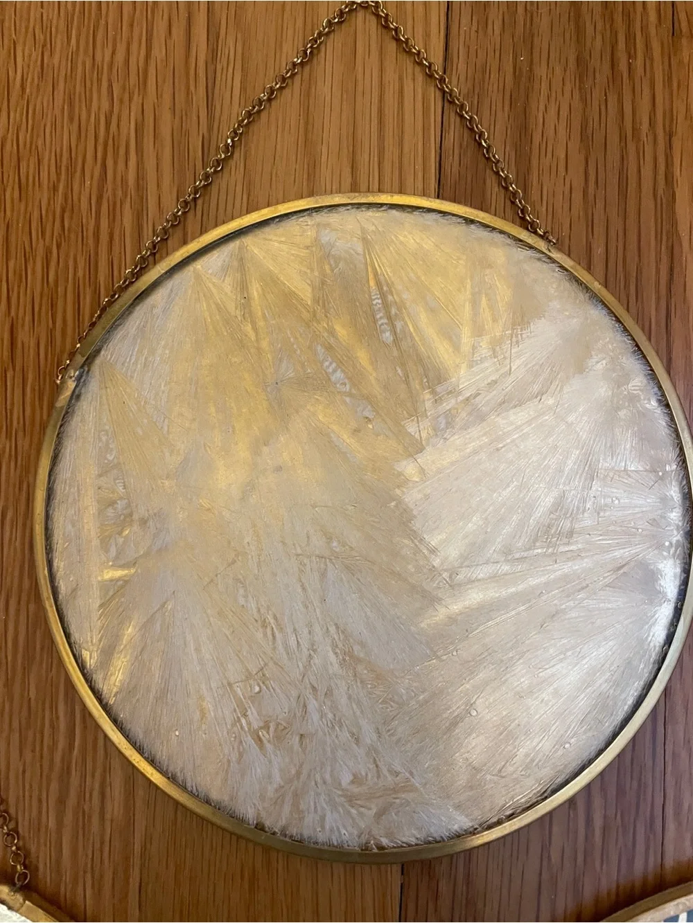 New West elm Set of 3 Gold-Trim Round Wall Hangings - Decorative Home Wall Decor